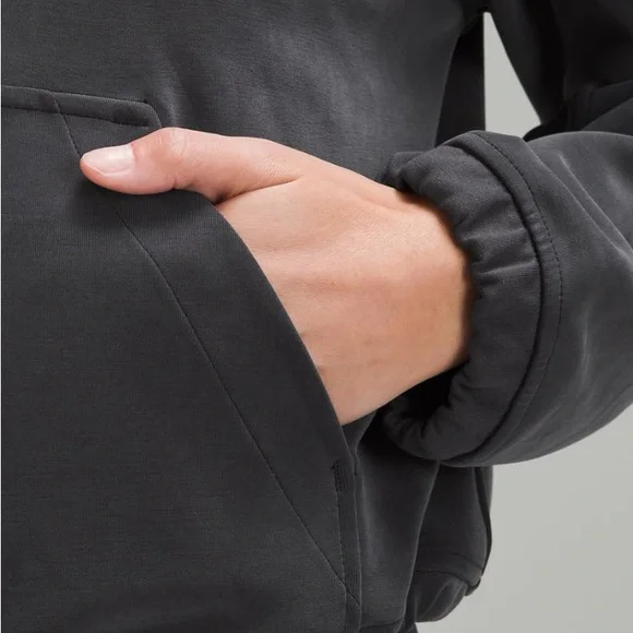 Lululemon Brushed Softstreme Half Zip - Size 4 - Black - Picture 4 of 16